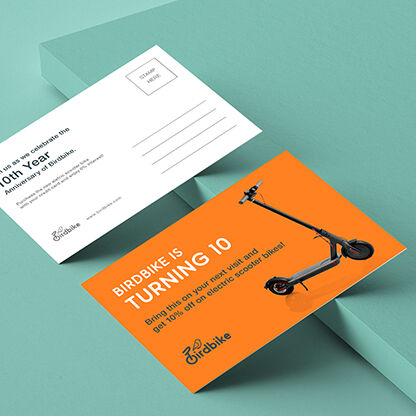 Custom printed postcards