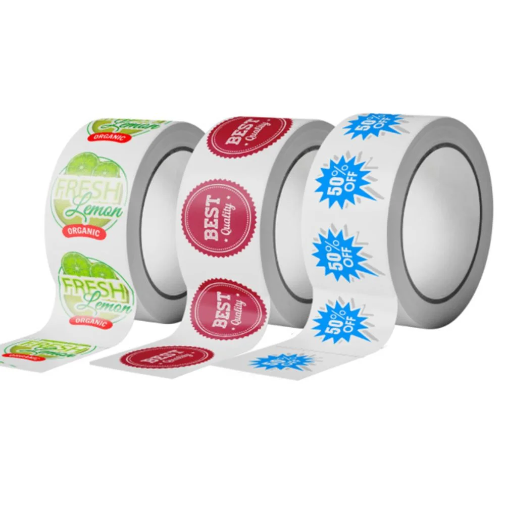 Custom printed roll labels